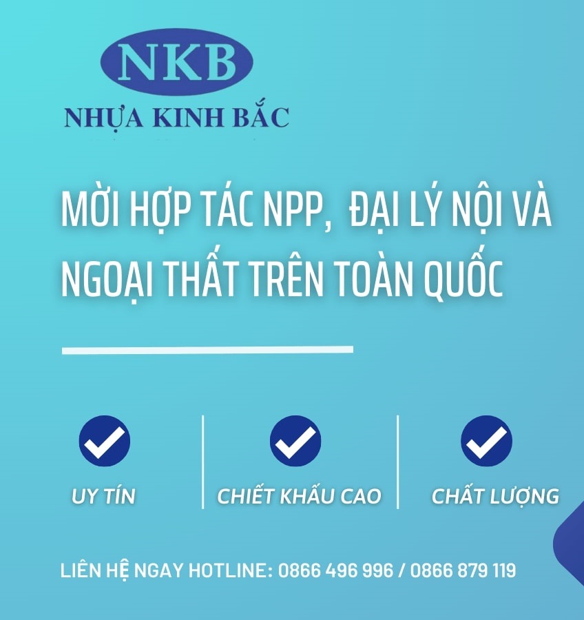 Nhà máy sản xuất Nhựa Kinh Bắc tuyển đại lý phân phối tấm ốp nano thương hiệu NKB